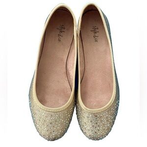 Style & Co. Gold Glitter Ballet Flats